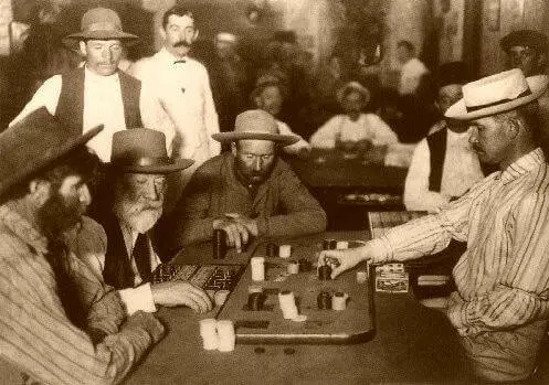 Image of men gambling USA