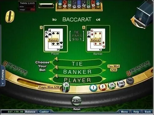 Online baccarat casinos