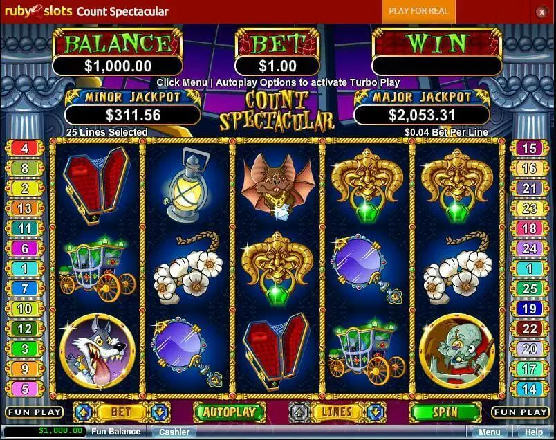 Ruby Slots Casino Count Spectacular Ruby Slots Casino Count Spectacular Screenshot