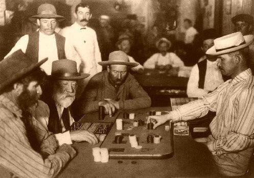 Image of men gambling USA