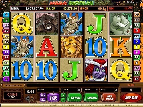 mega moolah progressive jackpot slot America 2016